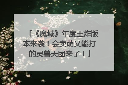 《魔域》年度王炸版本来袭！会卖萌又能打的灵兽天团来了！