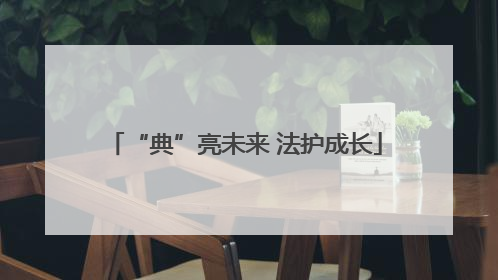 “典”亮未来 法护成长
