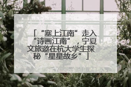 “塞上江南”走入“诗画江南”，宁夏文旅邀在杭大学生探秘“星星故乡”