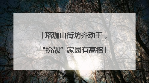 珞珈山街坊齐动手，“扮靓”家园有高招