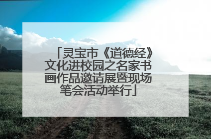 灵宝市《道德经》文化进校园之名家书画作品邀请展暨现场笔会活动举行