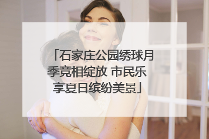 石家庄公园绣球月季竞相绽放 市民乐享夏日缤纷美景