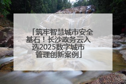 筑牢智慧城市安全基石！长沙政务云入选2025数字城市管理创新案例