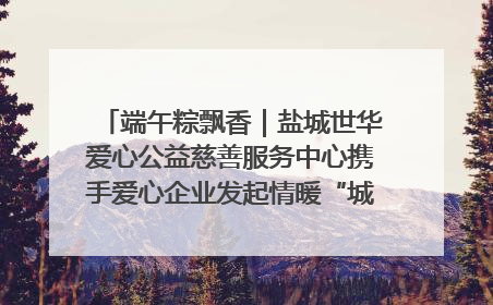 端午粽飘香｜盐城世华爱心公益慈善服务中心携手爱心企业发起情暖“城市守护者”慰问活动