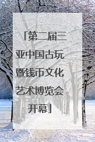 第二届三亚中国古玩暨钱币文化艺术博览会开幕