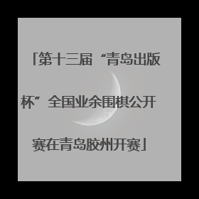 第十三届“青岛出版杯”全国业余围棋公开赛在青岛胶州开赛