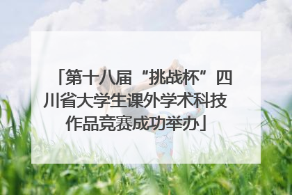 第十八届“挑战杯”四川省大学生课外学术科技作品竞赛成功举办