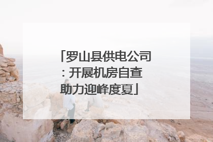 罗山县供电公司：开展机房自查 助力迎峰度夏