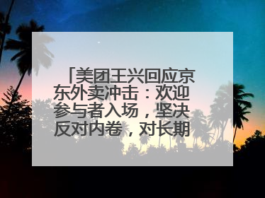 美团王兴回应京东外卖冲击：欢迎参与者入场，坚决反对内卷，对长期很有信心