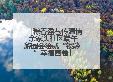 粽香盈巷传温情 余家头社区端午游园会绘就“银龄”幸福画卷