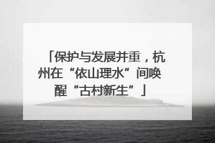 保护与发展并重，杭州在“依山理水”间唤醒“古村新生”