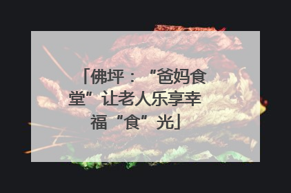 佛坪：“爸妈食堂”让老人乐享幸福“食”光