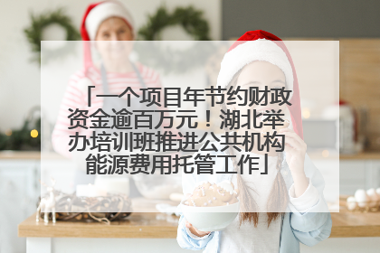 一个项目年节约财政资金逾百万元！湖北举办培训班推进公共机构能源费用托管工作