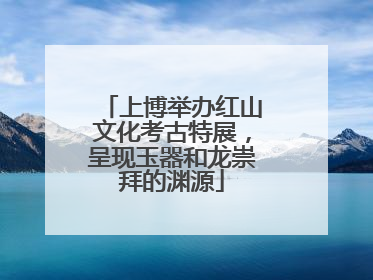 上博举办红山文化考古特展，呈现玉器和龙崇拜的渊源