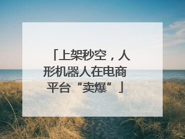 上架秒空，人形机器人在电商平台“卖爆”