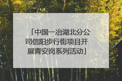 中国一冶湖北分公司信阳步行街项目开展青安岗系列活动