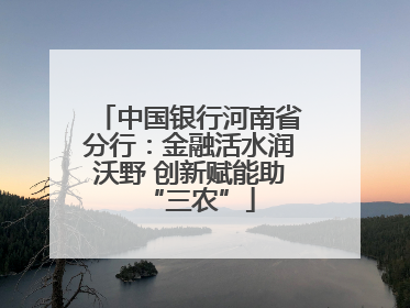 中国银行河南省分行：金融活水润沃野 创新赋能助“三农”