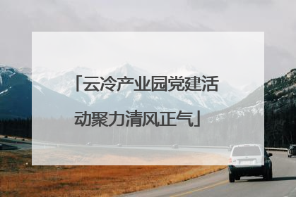 云冷产业园党建活动聚力清风正气