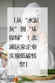 从“水泥灰”到“环保绿”！北湖这家企业实现低碳转型
