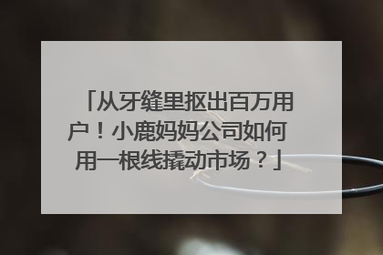 从牙缝里抠出百万用户！小鹿妈妈公司如何用一根线撬动市场？