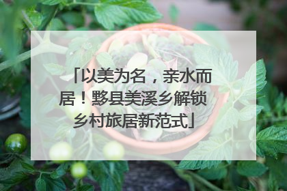 以美为名，亲水而居！黟县美溪乡解锁乡村旅居新范式