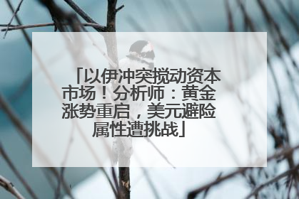 以伊冲突搅动资本市场！分析师：黄金涨势重启，美元避险属性遭挑战