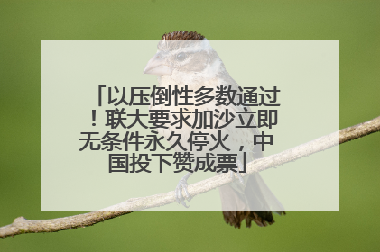 以压倒性多数通过！联大要求加沙立即无条件永久停火，中国投下赞成票