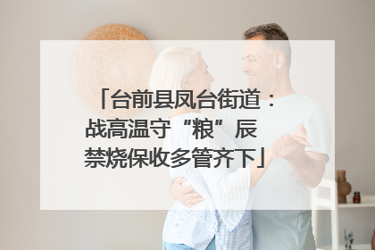 台前县凤台街道：战高温守“粮”辰 禁烧保收多管齐下