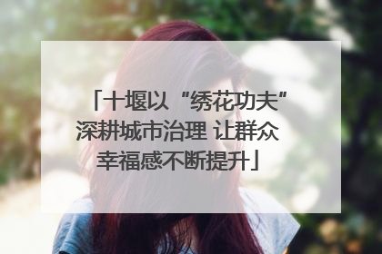 十堰以“绣花功夫”深耕城市治理 让群众幸福感不断提升