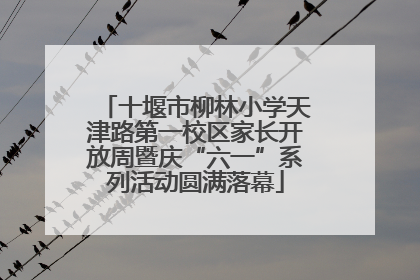 十堰市柳林小学天津路第一校区家长开放周暨庆“六一”系列活动圆满落幕
