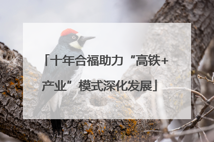 十年合福助力“高铁+产业”模式深化发展