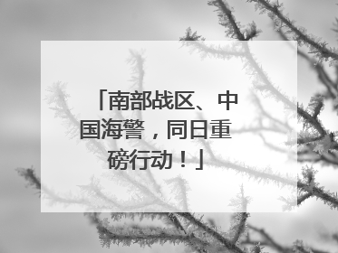 南部战区、中国海警，同日重磅行动！