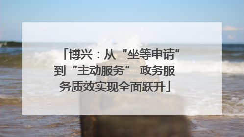 博兴：从“坐等申请”到“主动服务” 政务服务质效实现全面跃升