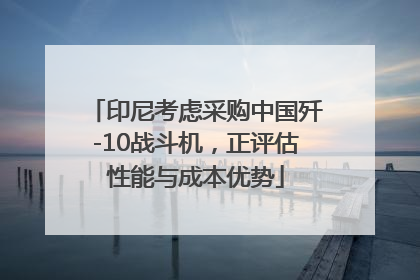 印尼考虑采购中国歼-10战斗机，正评估性能与成本优势