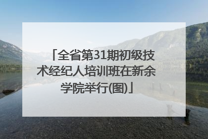 全省第31期初级技术经纪人培训班在新余学院举行(图)