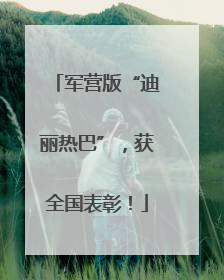 军营版“迪丽热巴”，获全国表彰！