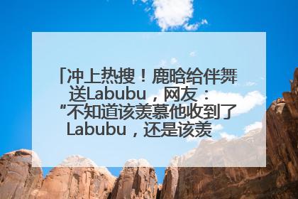 冲上热搜！鹿晗给伴舞送Labubu，网友：“不知道该羡慕他收到了Labubu，还是该羡慕鹿晗送他礼物”