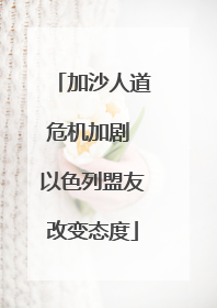 加沙人道危机加剧 以色列盟友改变态度