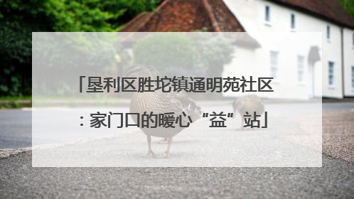 垦利区胜坨镇通明苑社区：家门口的暖心“益”站