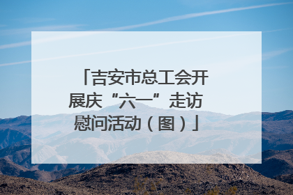 吉安市总工会开展庆“六一”走访慰问活动（图）