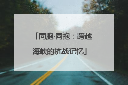 同胞·同袍：跨越海峡的抗战记忆
