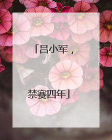 吕小军，禁赛四年