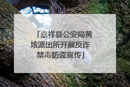 嘉祥县公安局黄垓派出所开展反诈禁毒防盗宣传
