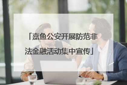 嘉鱼公安开展防范非法金融活动集中宣传