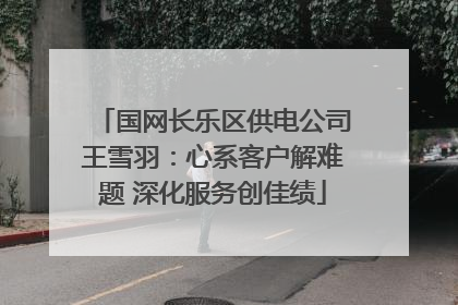 国网长乐区供电公司王雪羽：心系客户解难题 深化服务创佳绩