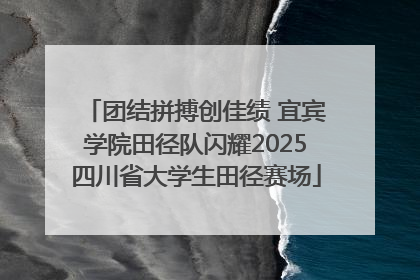 团结拼搏创佳绩 宜宾学院田径队闪耀2025四川省大学生田径赛场