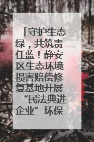 守护生态绿，共筑责任蓝！静安区生态环境损害赔偿修复基地开展“民法典进企业”环保专题活动