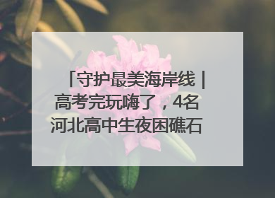 守护最美海岸线｜高考完玩嗨了，4名河北高中生夜困礁石！青岛救援队火速出动救上岸