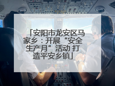 安阳市龙安区马家乡：开展“安全生产月”活动 打造平安乡镇