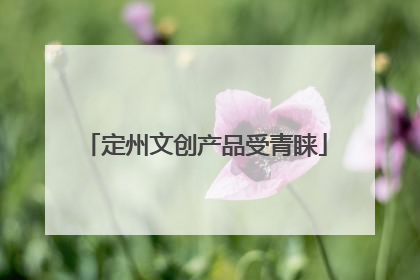 定州文创产品受青睐